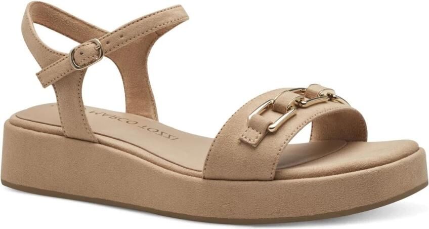 Marco Tozzi Beige Platte Sandalen voor Vrouwen