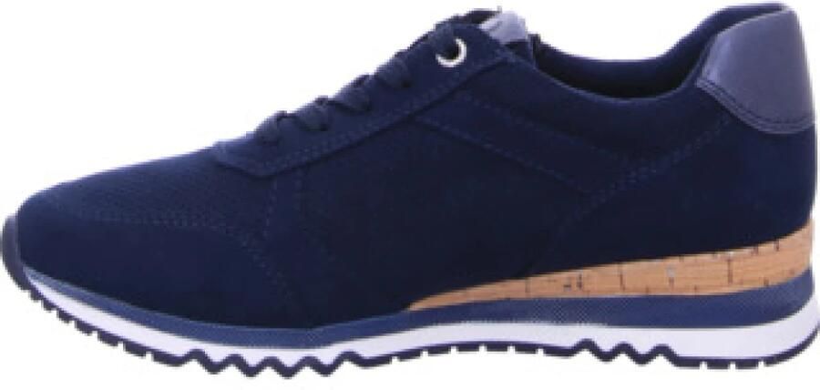 Marco Tozzi Sneakers met sleehak vrijetijdsschoen lage schoen veterschoen in vegan uitvoering - Foto 8