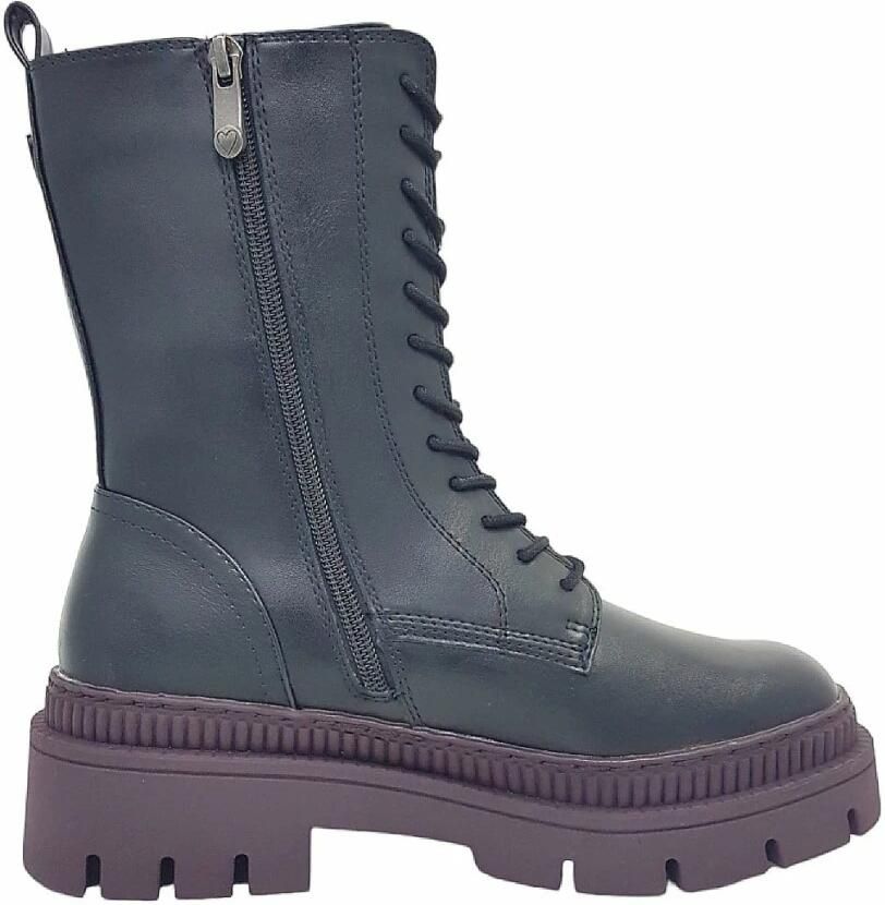 Marco Tozzi Enkellaars met veters - Foto 2