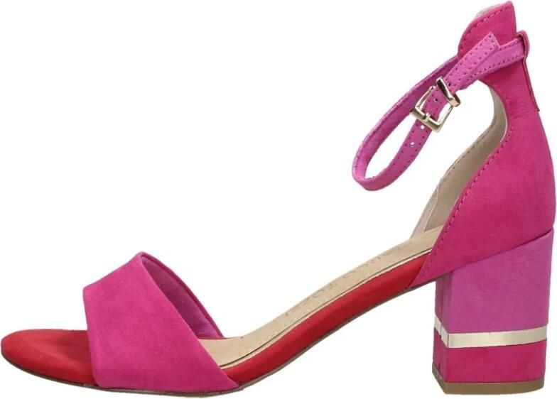 Marco tozzi Suède Sandalette in Roze en Rood Pink Dames