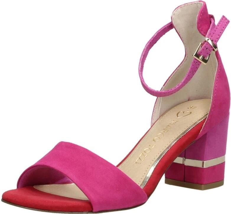 Marco tozzi Suède Sandalette in Roze en Rood Pink Dames - Foto 2