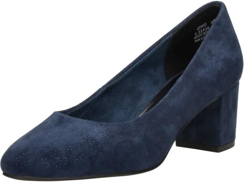 Marco tozzi Blauwe Metallic Gestippelde Pump Blue Dames - Foto 3