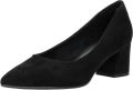 Marco tozzi Zwarte Suedine Puntneus Pump Black Dames - Zwart