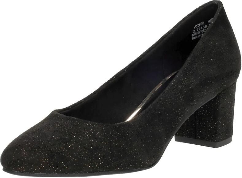 Marco tozzi Zwarte pump met gouden stippen Black - Foto 4
