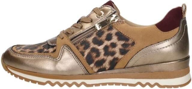 Marco Tozzi Leopard Sneakers beige Textiel Dames - Foto 3