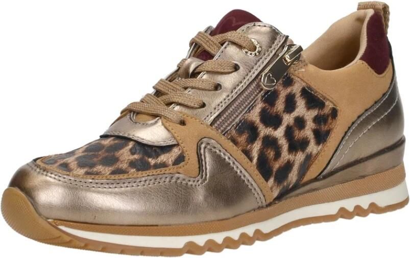 Marco Tozzi Leopard Sneakers beige Textiel Dames - Foto 4
