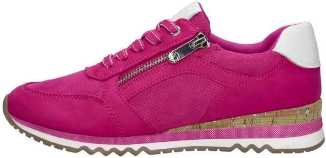 Marco Tozzi Sneakers met sleehak vrijetijdsschoen lage schoen veterschoen in vegan uitvoering - Foto 3