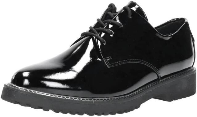 Marco Tozzi Veterschoenen Laag Veterschoenen Laag Zwart lak - Foto 3