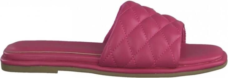 marco tozzi roze casual open slippers Roze Dames