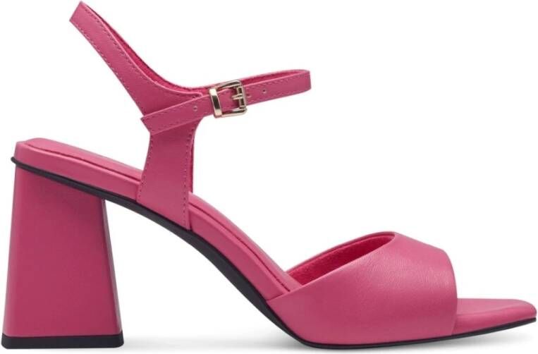 marco tozzi Roze Platte Sandalen voor Vrouwen Pink Dames