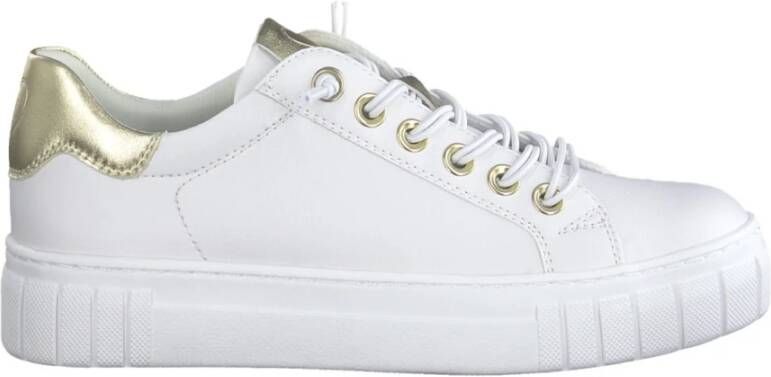 Marco Tozzi Sneakers met goudkleurige details