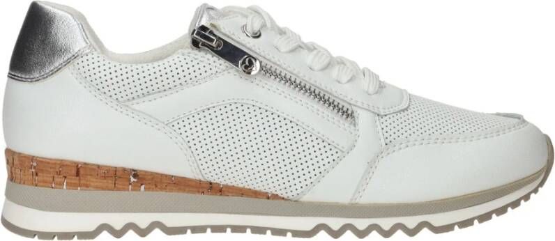 marco tozzi Sportieve Witte Vegan Sneaker voor Dames White Dames