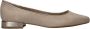 Marco tozzi Stijlvolle beige ballerina met metallic detail Beige - Thumbnail 10