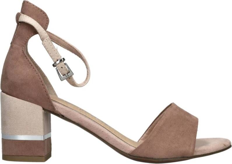 marco tozzi Suède Enkelband Sandaal Beige Dames