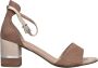 Marco tozzi Suède Enkelband Sandaal Beige Dames - Thumbnail 2