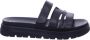 Marco Tozzi Zwarte damesslide sandalen comfortstijl - Thumbnail 2