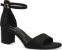 Marco Tozzi Zwarte platte gepompte sandalen voor vrouwen - Thumbnail 1