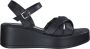 Marco tozzi Zwarte platte sandalen voor vrouwen Black Dames - Thumbnail 2