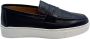 Marechiaro 1962 Blauwe Hertenmocassin Rubberen Zool Black Heren - Thumbnail 1