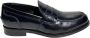 Marechiaro 1962 Blauwe leren mocassin rubberen zool Blue Heren - Thumbnail 1