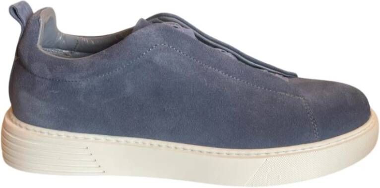 Marechiaro 1962 Blauwe Suède Sneakers 3624.Cam Jeans