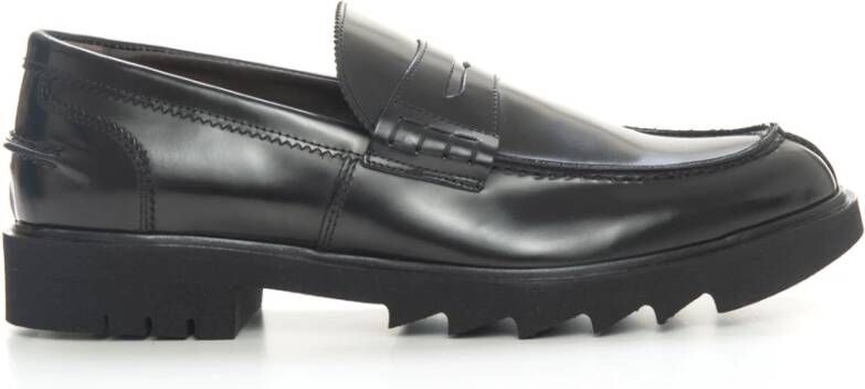 Marechiaro 1962 Leren Mocassins met Antislipzool Black Heren