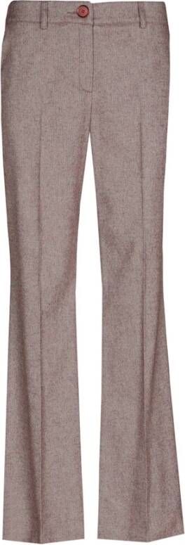 Marie Méro Bordeaux Bootcut Broek in Viscose