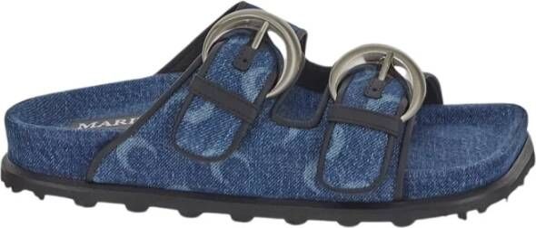 Marine Serre Shoes Blue Dames