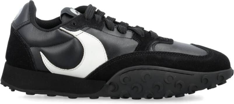Marine Serre Zwarte Sneakers Mr Rise Aw24 Black Heren