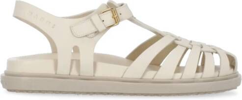 Marni Sandalen Calzature Sandals Leather White in wit