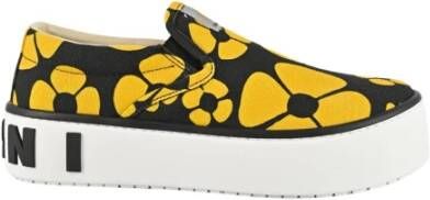 Marni Bloemenprint Slip-On Canvas Sneakers Multicolor Dames