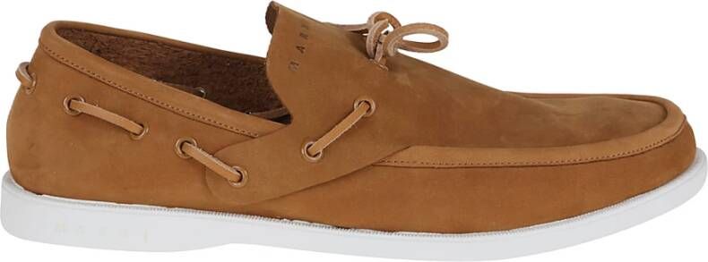 Marni Bruine Loafer Schoenen voor Vrouwen