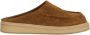 Marni Bruine Suède Logo Sandalen Slip-On Brown Heren - Thumbnail 1