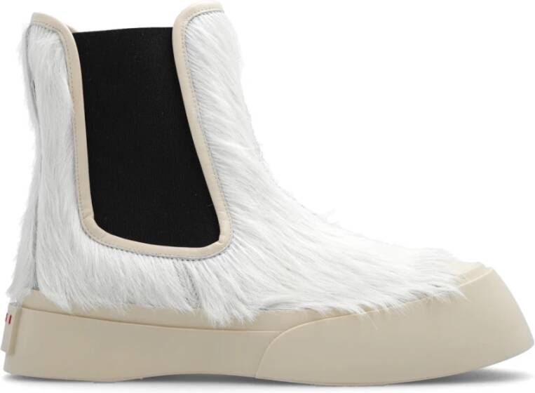Marni Chelsea Boots White Dames