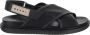 Marni Sandalen Black Leather And Tech Fabric Sandals in zwart - Thumbnail 8