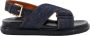 Marni Denim Sandalen met Verstelbare Band Blue Dames - Thumbnail 8
