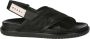 Marni Sandalen Black Leather And Tech Fabric Sandals in zwart - Thumbnail 13