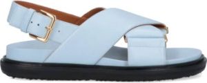 Marni Flat Sandals Blauw Dames