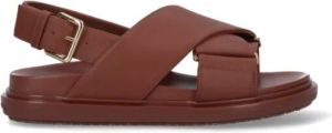 Marni Flat Sandals Bruin Dames