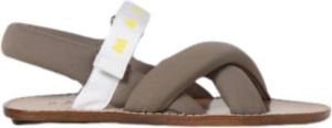 Marni Flat Sandals Bruin Dames