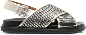Marni Flat Sandals Grijs Dames
