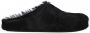 Marni Fussbet Sabot slippers met kalfshaar Zwart - Thumbnail 1
