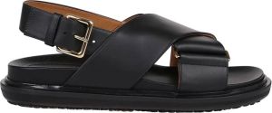 Marni Flat Sandals Zwart Dames
