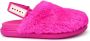 Marni Fuchsia Fur Slipper met Velcro Sluiting - Thumbnail 1
