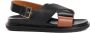 Marni Fussbet sandalen met kruisbandjes Zwart - Thumbnail 1