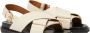 Marni Fussbet sandalen met gekruiste bandjes Beige - Thumbnail 10