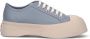 Marni Low-Top Sneakers Calf Leather Sneakers With Rounded Toe in meerkleurig - Thumbnail 1