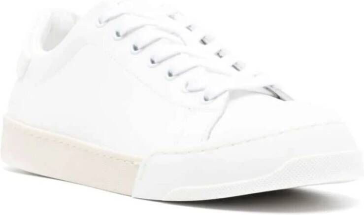 Marni Klieke witte leren sneakers White Dames