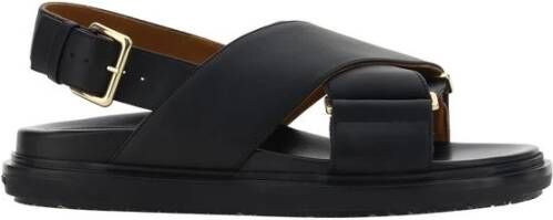 Marni Kruisende leren sandalen
