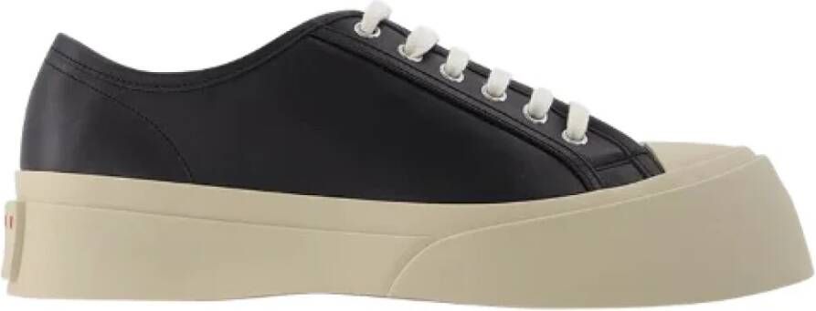 Marni Leather sneakers Black Heren